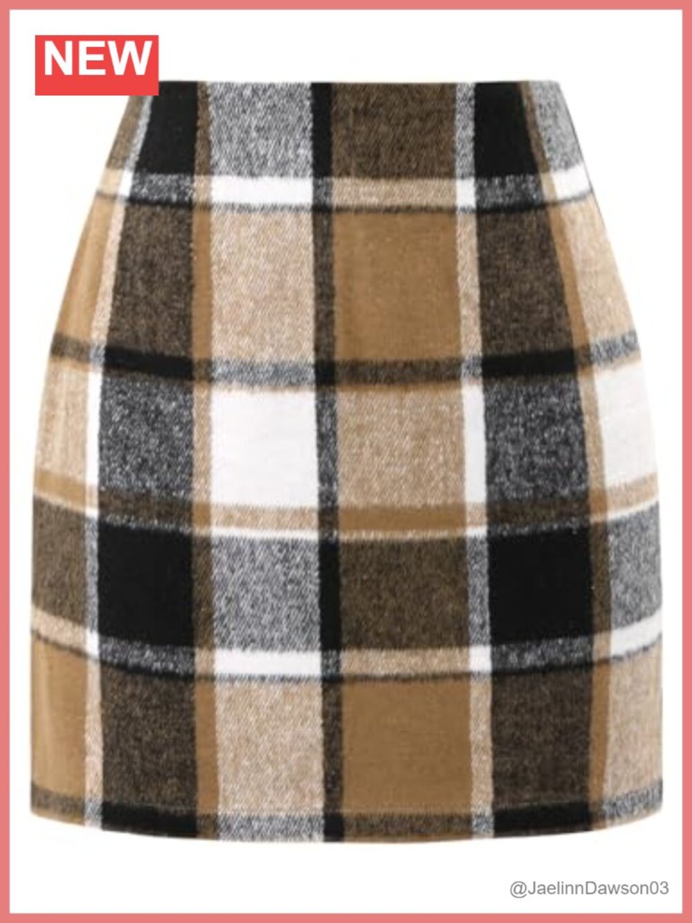 Women's High Waisted Plaid Mini Skirt Bodycon Slim Fit Casual Fall Outfit